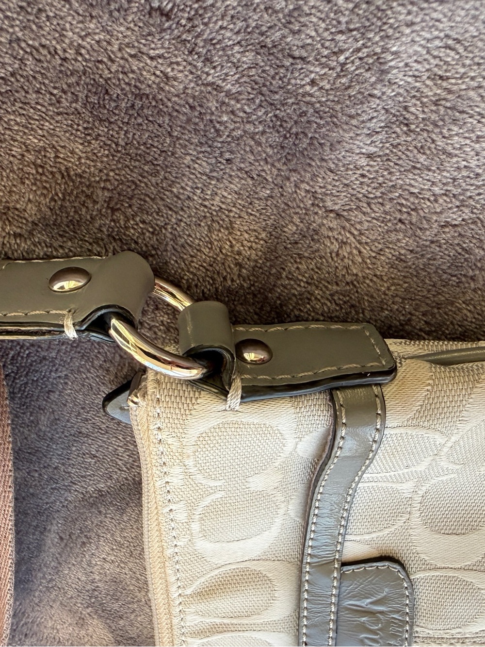 Coach Gray Crossbody with Signature 'C' Print - Picture 8 of 10